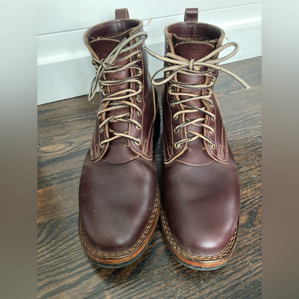 NICKS Handmade Books Men's Brown Leather Boots Size 12